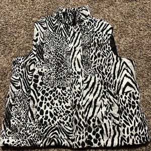 Animal print vest